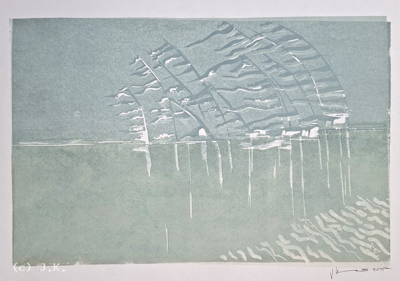 Fähnchen im Wasser, 2025 - 1