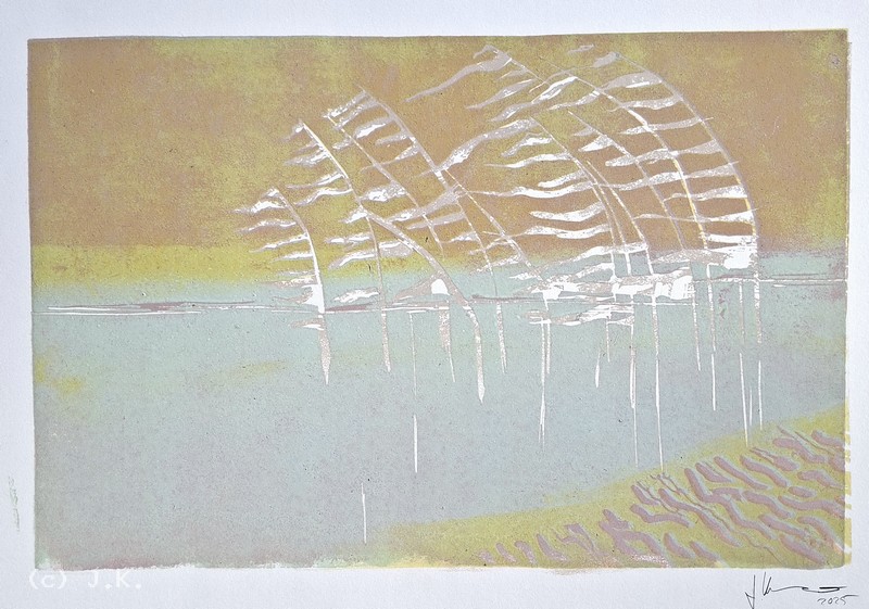 Fähnchen im Wasser, 2025 - 2